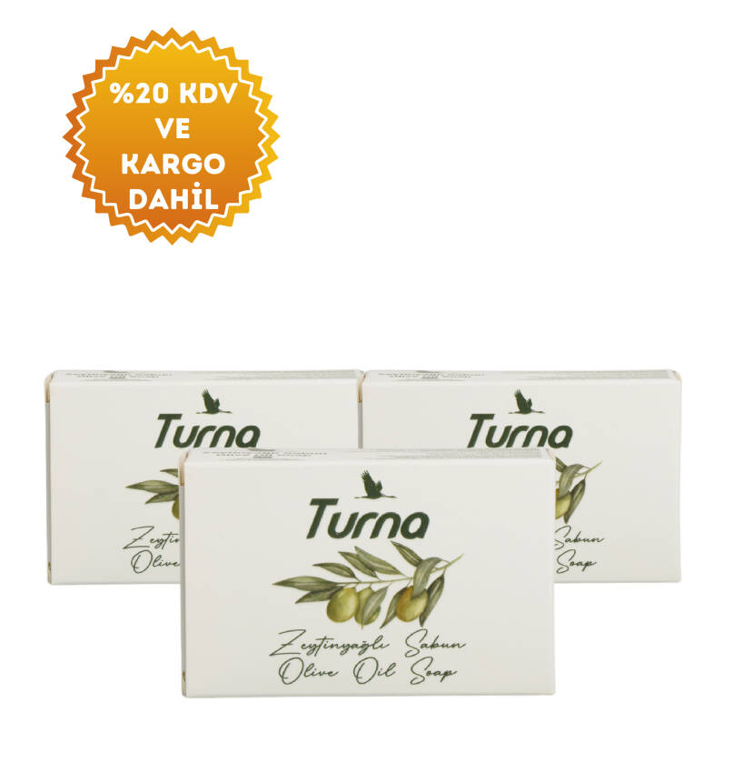 TURNA ZEYTİNYAĞLI SABUN 150 GR X 3 ADET - 1